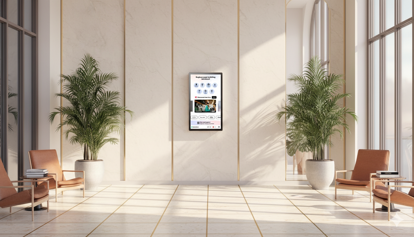 Portal Digital de Smart Point en el vestíbulo